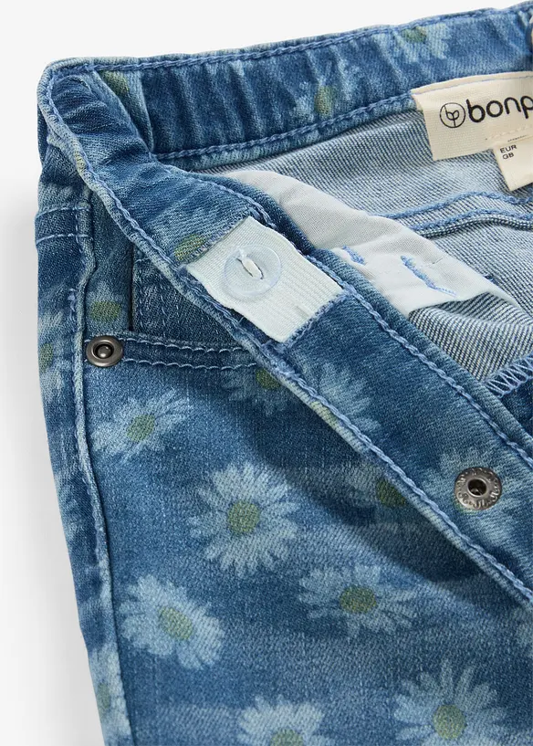 Ultra-Soft Slim-Fit-Jeans Mid Waist in blau - bonprix