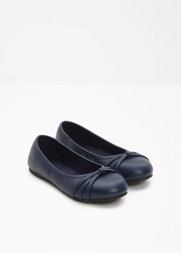 Komfort-Ballerinas in bequemer Weite in blau - bonprix