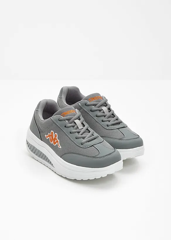 Kappa Plateau-Sneaker mit leichter Sohle in grau - Kappa