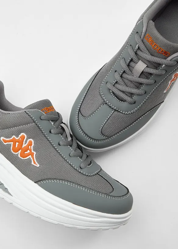Kappa Plateau-Sneaker mit leichter Sohle in grau - Kappa
