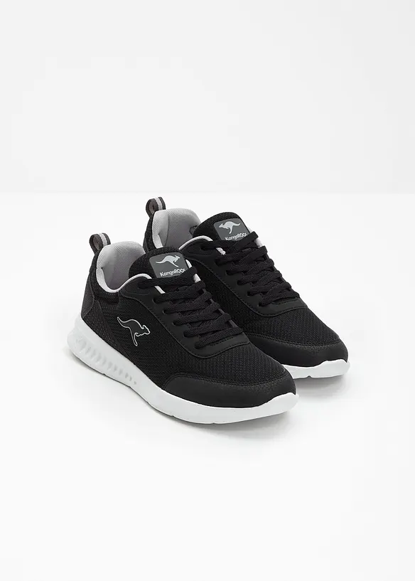 Kangaroos Sneaker mit leichter Sohle in schwarz - Kangaroos