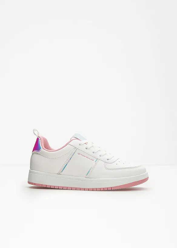 Tom Tailor Sneaker im Metallic-Look in weiß - Tom Tailor