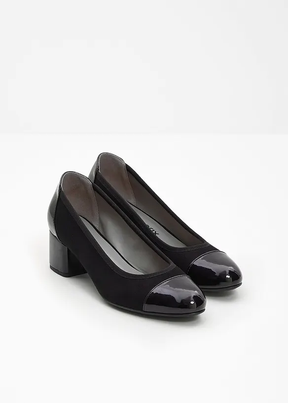 Pumps mit Blockabsatz in schwarz - bonprix