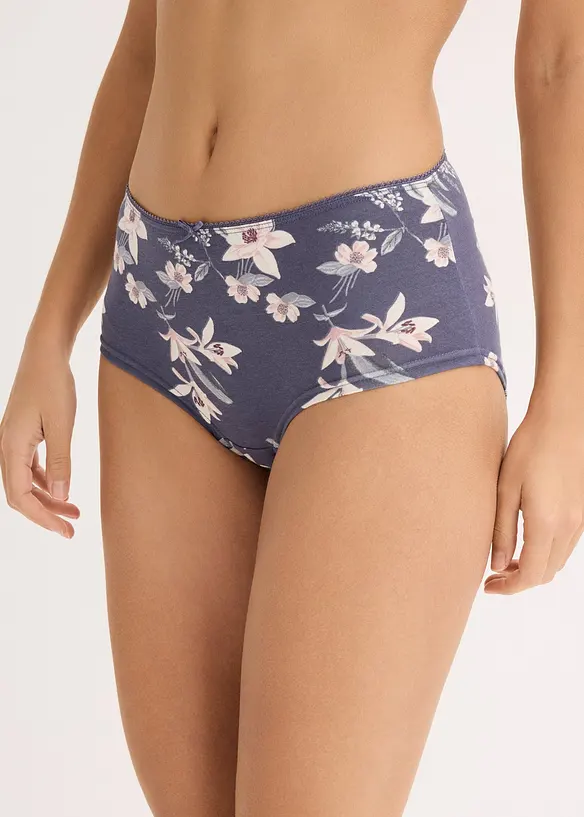 Maxipanty (4er Pack) in rosa von vorne - bonprix