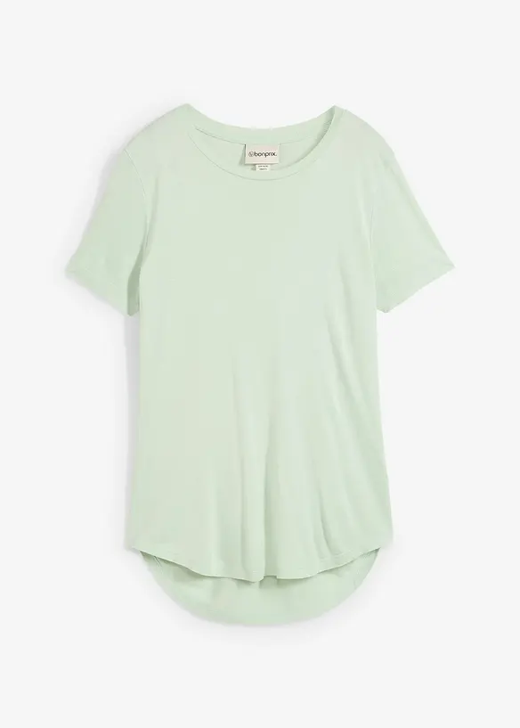 Longshirt aus softer Viskose in grün von vorne - bonprix