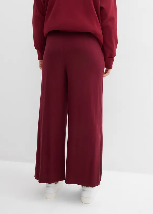 Jersey-Hose aus fließendem Viskose-Mix, 7-8-Länge in rot von hinten - bonprix Jersey-Hose aus fließendem Viskose-Mix, 7-8-Länge in rot von hinten - bonprix
