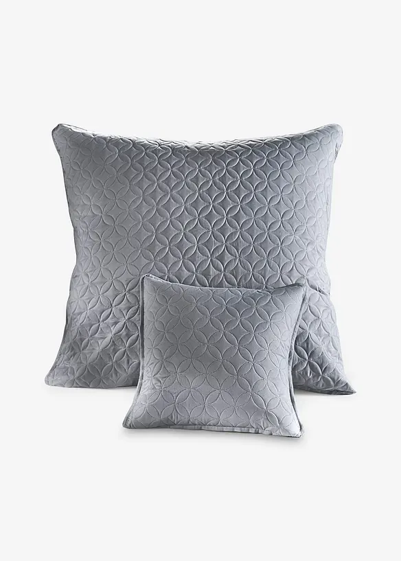 Tagesdecke mit Steppung in grau von vorne - bonprix