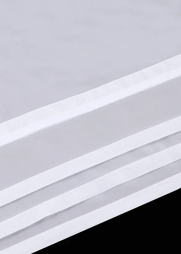 Transparentes Raffrollo einfarbig in weiß (Detailaufnahme) - bonprix