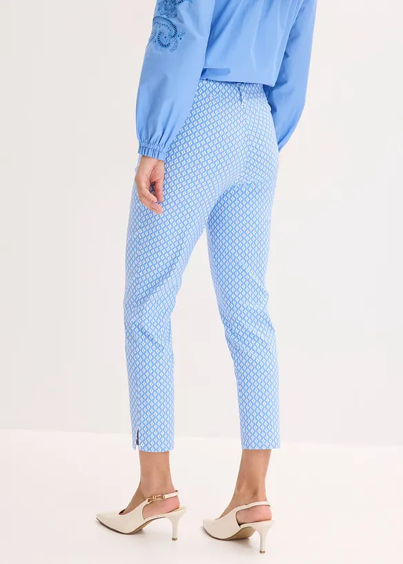 7/8-Stretch-Hose aus Bengalin in blau von hinten - bonprix