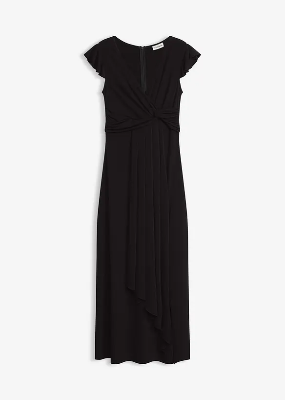 Maxikleid in schwarz von vorne - bonprix