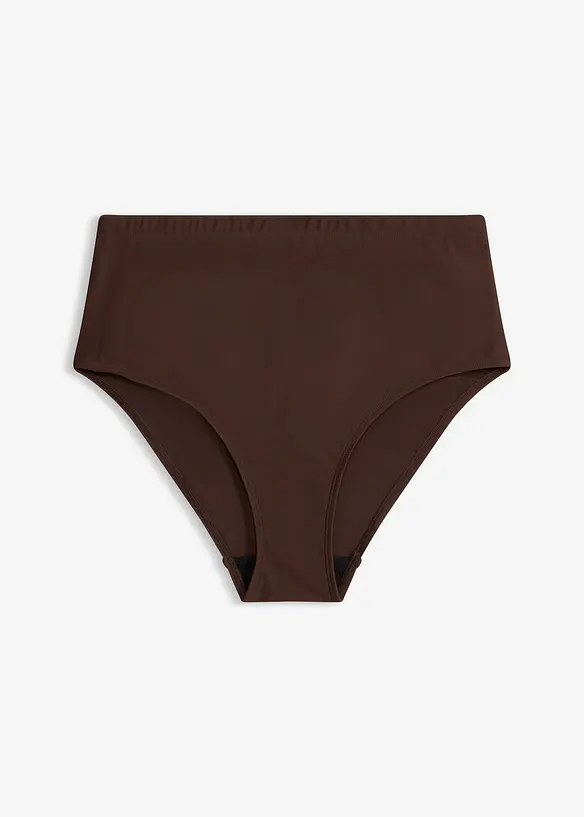 High Waist Light Shape-Bikinihose in braun von vorne - bonprix