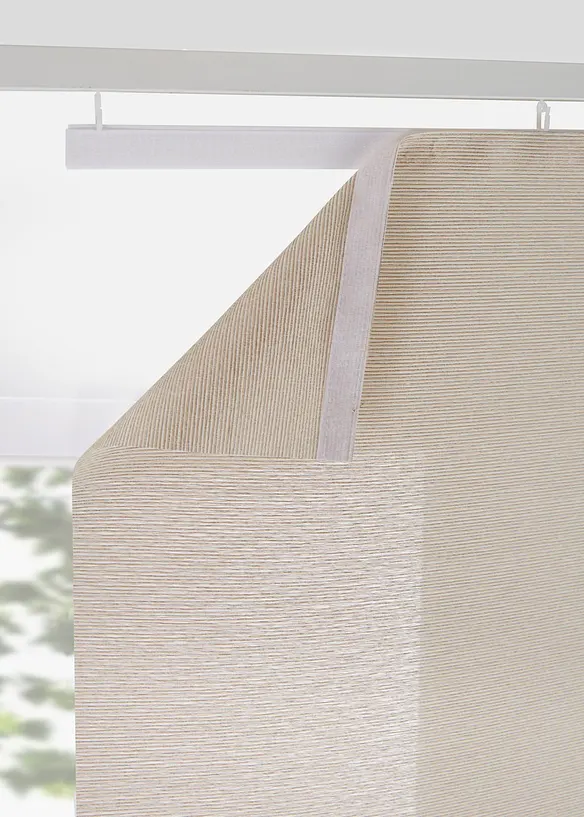 Schiebegardine mit Struktur (1er Pack) in beige - bonprix