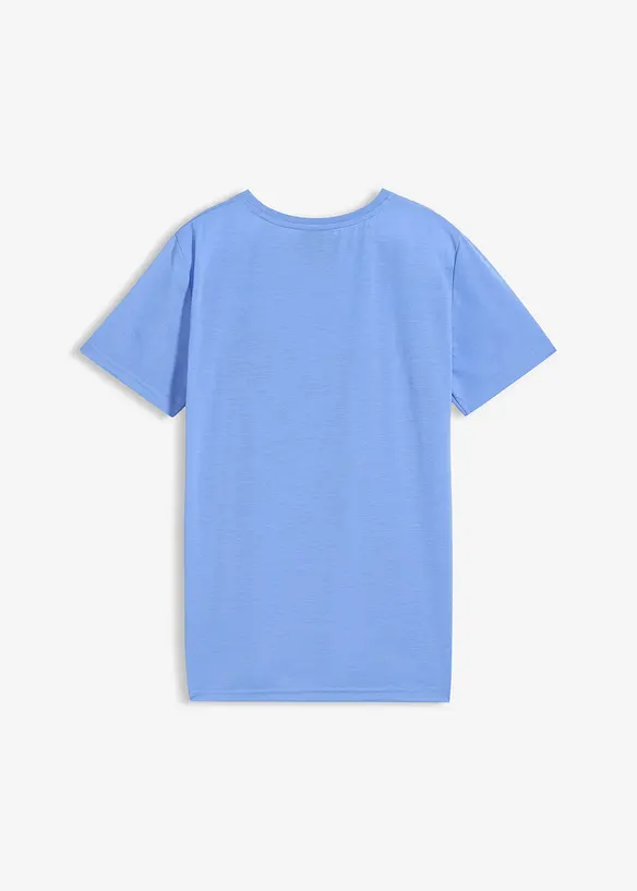 T-Shirt mit Skater-Print in blau von hinten - bonprix