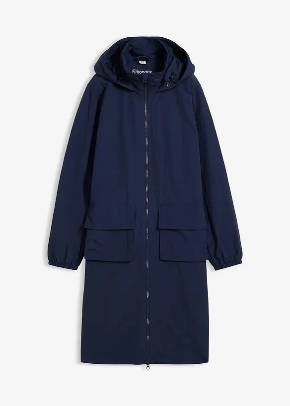 leichter Parka in blau von vorne - bonprix