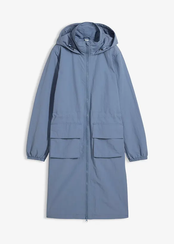 leichter Parka in blau von vorne - bonprix