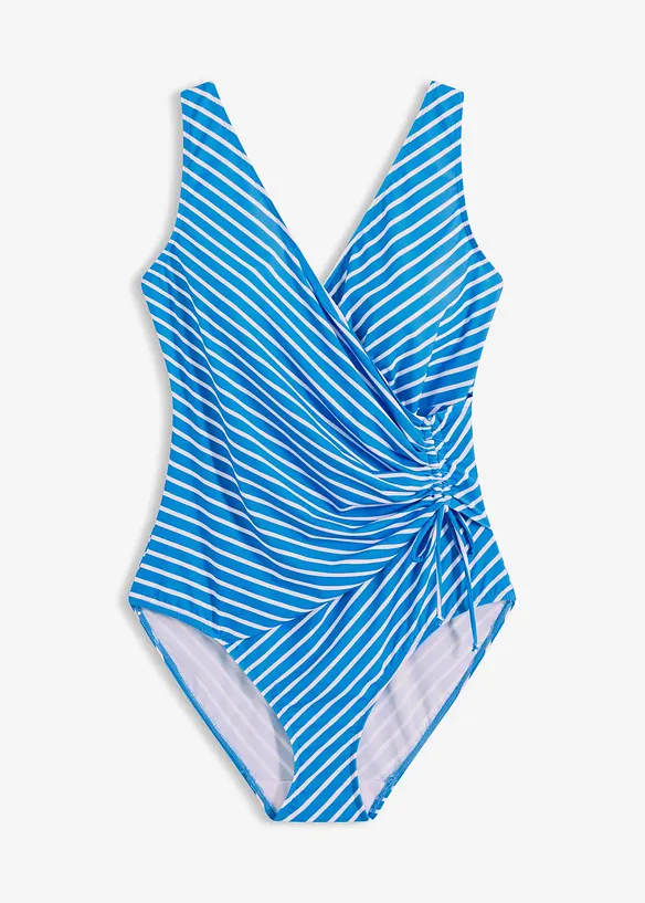 Light Shape-Badeanzug mit Schnürung in blau von vorne - bonprix