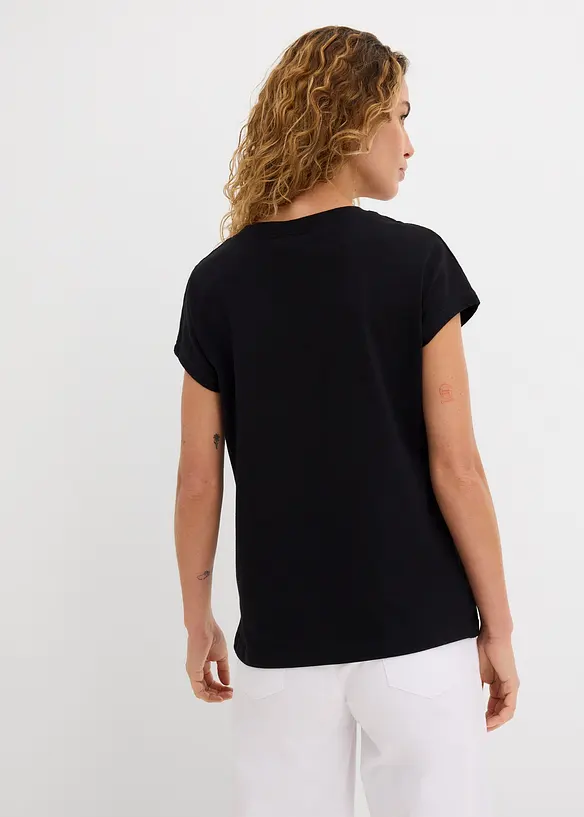 Shirt in schwarz von hinten (im Anschnitt) - bonprix Shirt in schwarz von hinten (im Anschnitt) - bonprix