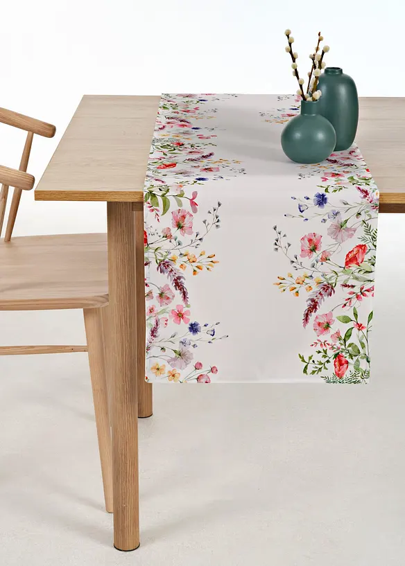 Tischläufer mit Blumen Druck in bunt - bonprix