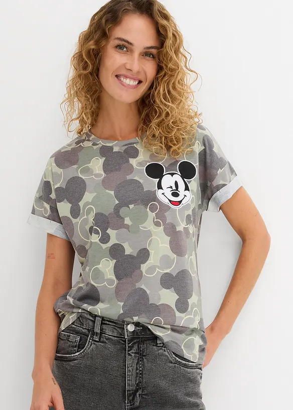 Shirt in grün von vorne (im Anschnitt) - Disney