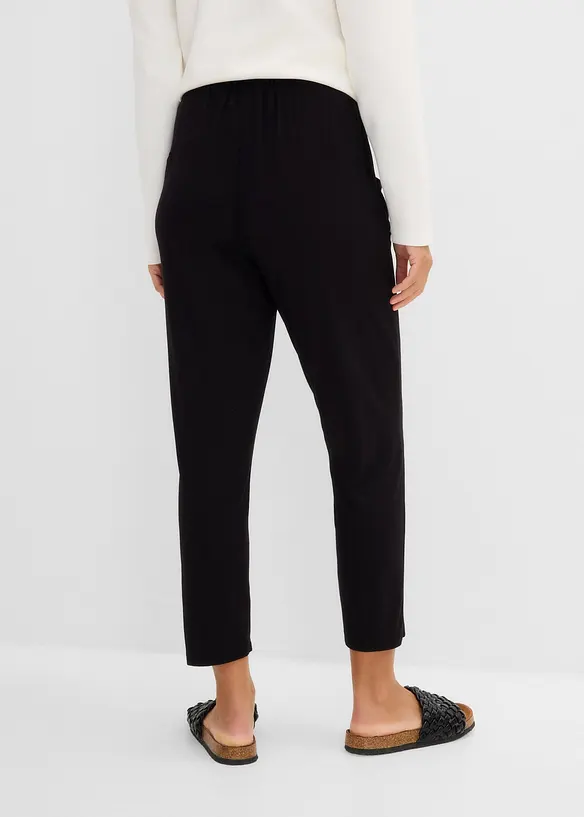Sporthose aus Viskose-Mix, 7/8-Länge in schwarz von hinten - bonprix Sporthose aus Viskose-Mix, 7/8-Länge in schwarz von hinten - bonprix