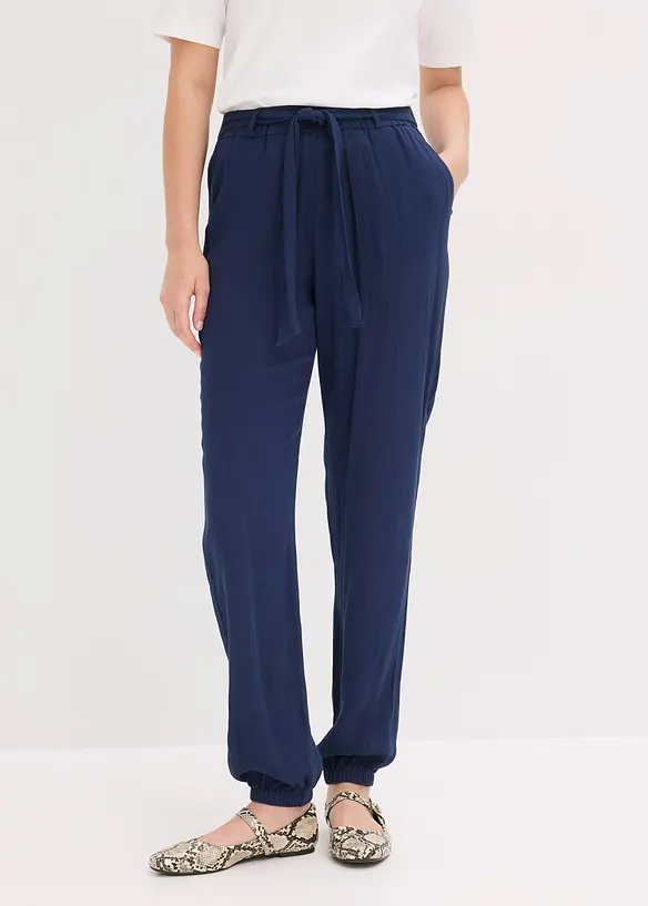Hose in blau von vorne - bonprix