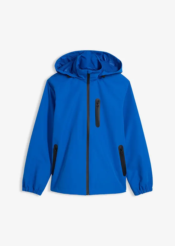 Ultraleichte Regenjacke in blau von vorne - bonprix