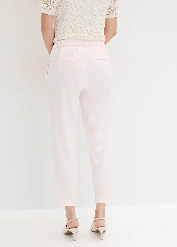 Hose mit Bequembund in rosa von hinten - bonprix