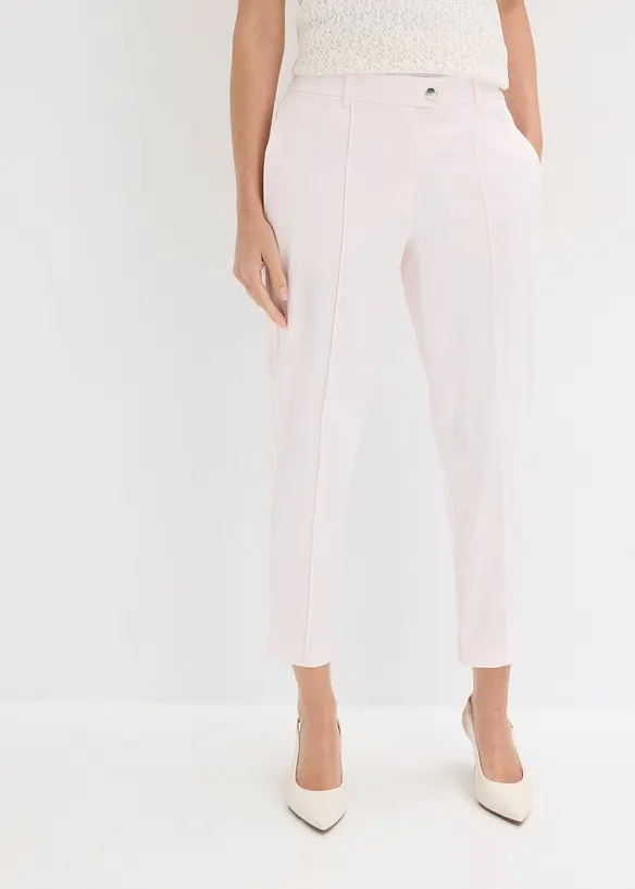 Hose mit Bequembund in rosa von vorne - bonprix
