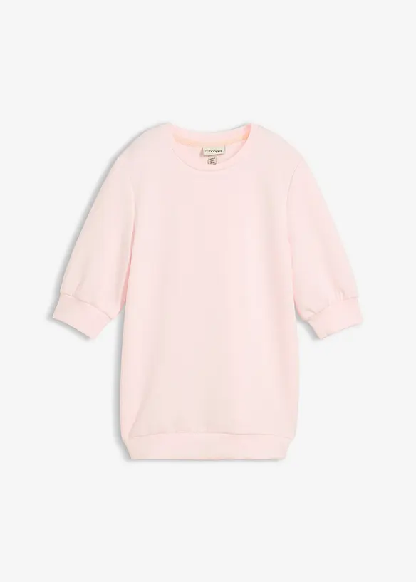 Weit geschnittenes Scuba-Shirt in rosa von vorne - bonprix