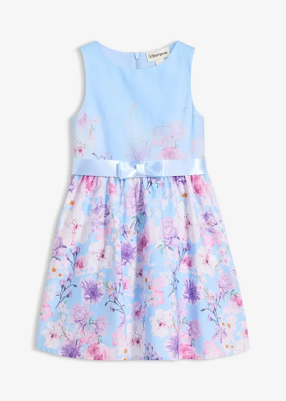Ausgestelltes Kleid in blau von vorne - bonprix