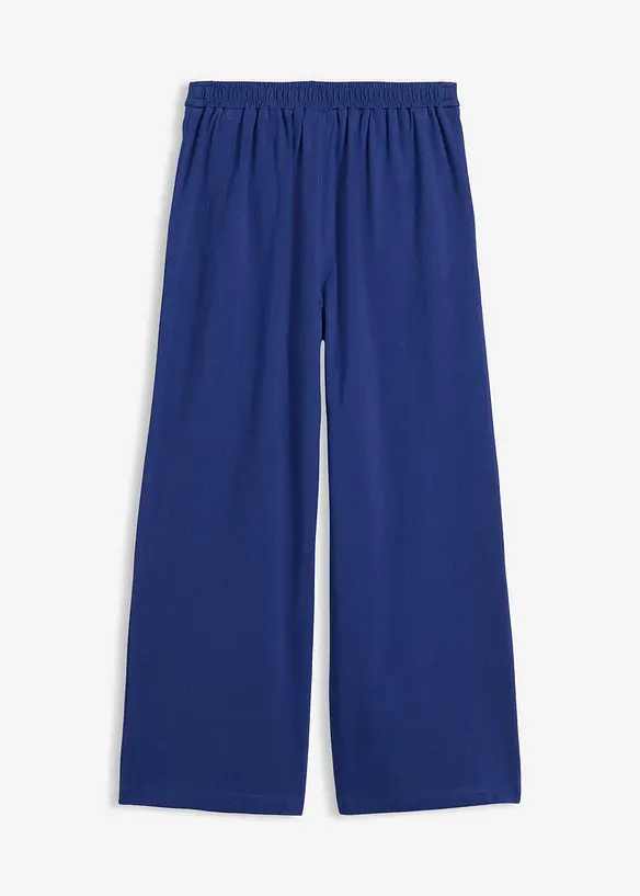 Culotte aus Bio-Baumwolle mit elastischem Bund in blau von hinten - bonprix