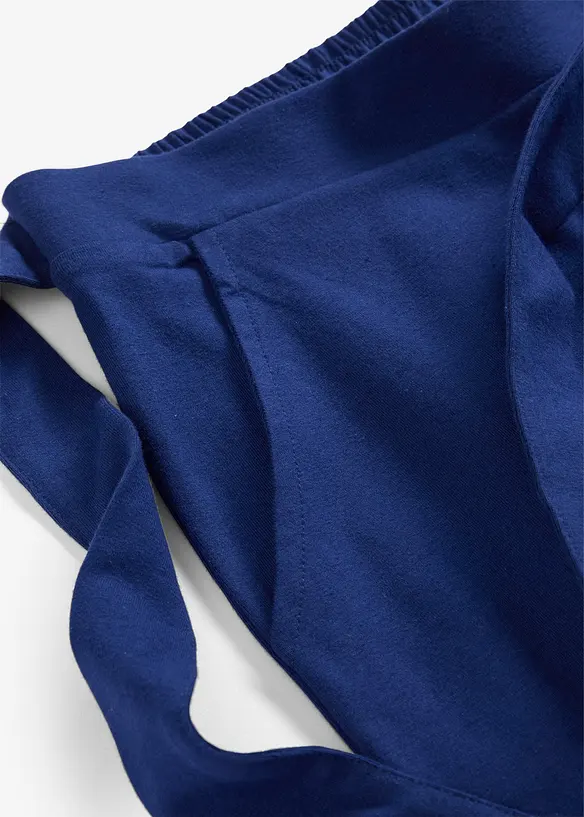 Culotte aus Bio-Baumwolle mit elastischem Bund in blau - bonprix