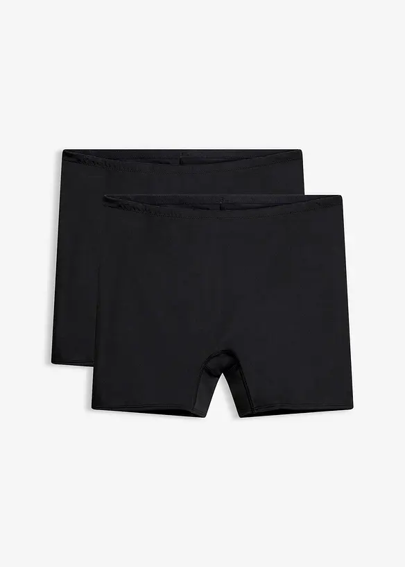 Medium Shape Hose (2er Pack) in schwarz von vorne - bonprix