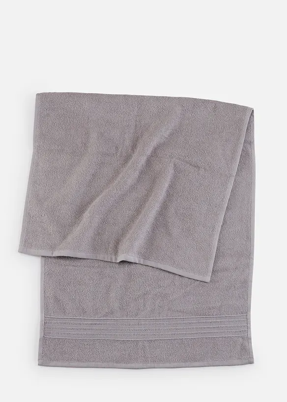 Handtuch in grau von vorne - bonprix