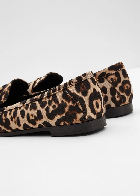Loafer im Animallook in beige - bonprix
