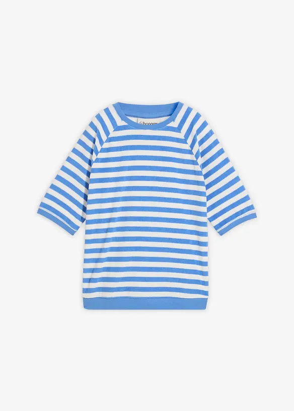 Shirt aus weichem Frottee in blau von vorne - bonprix Shirt aus weichem Frottee in blau von vorne - bonprix