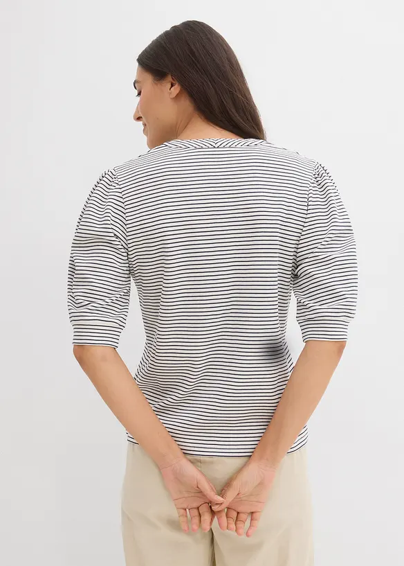 Shirt aus reiner Bio-Baumwolle in weiß von hinten (im Anschnitt) - bonprix Shirt aus reiner Bio-Baumwolle in weiß von hinten (im Anschnitt) - bonprix