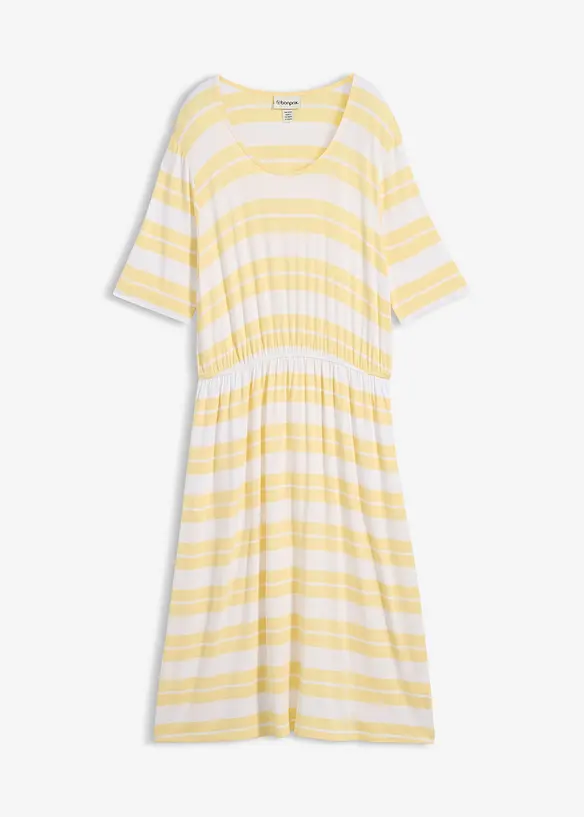 Shirtkleid aus Viskosemix in gelb von vorne - bonprix Shirtkleid aus Viskosemix in gelb von vorne - bonprix