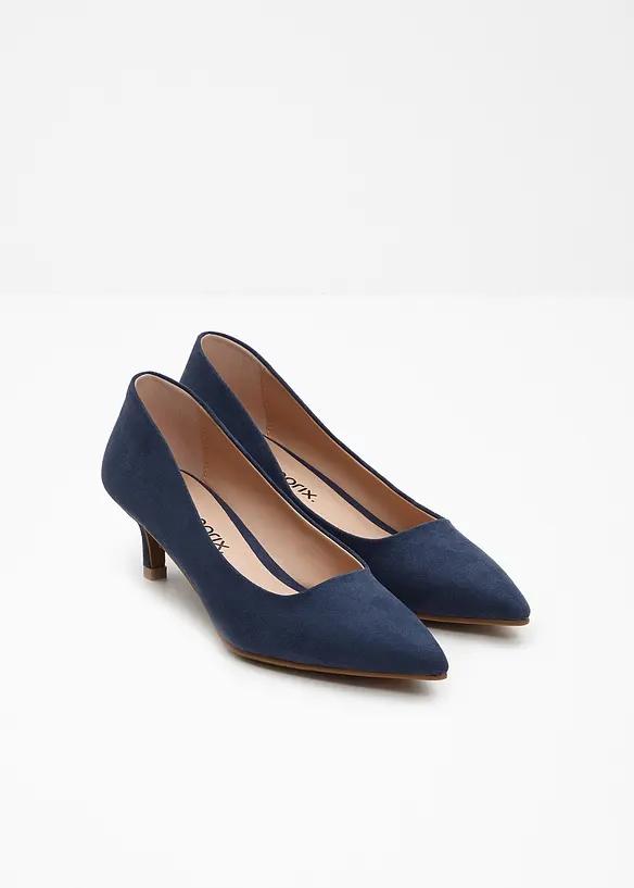 Pumps mit schmalem Absatz in blau - bonprix