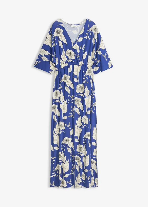 Jerseykleid aus softem Viskose-Mix in blau von vorne - bonprix Jerseykleid aus softem Viskose-Mix in blau von vorne - bonprix