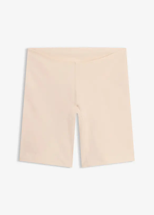 Medium Shape-Radlerhose mit tiefem Rückenausschnitt in beige von vorne - bonprix
