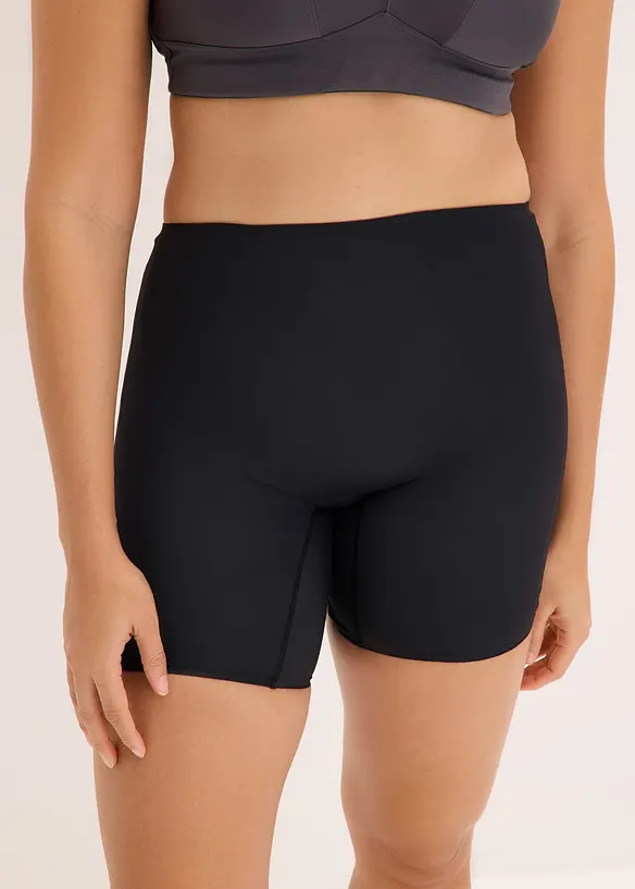 Medium Shape-Radlerhose mit tiefem Rückenausschnitt in schwarz von vorne - bonprix