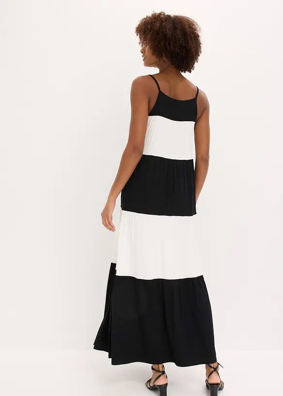 Jerseykleid aus softem Viskose-Mix in schwarz von hinten (Totalaufnahme) - bonprix Jerseykleid aus softem Viskose-Mix in schwarz von hinten (Totalaufnahme) - bonprix