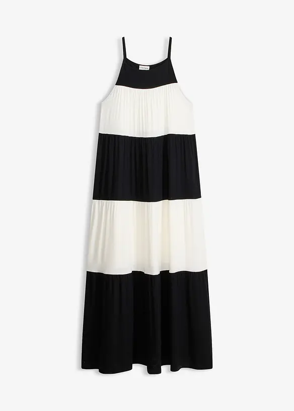 Jerseykleid aus softem Viskose-Mix in schwarz von vorne - bonprix Jerseykleid aus softem Viskose-Mix in schwarz von vorne - bonprix