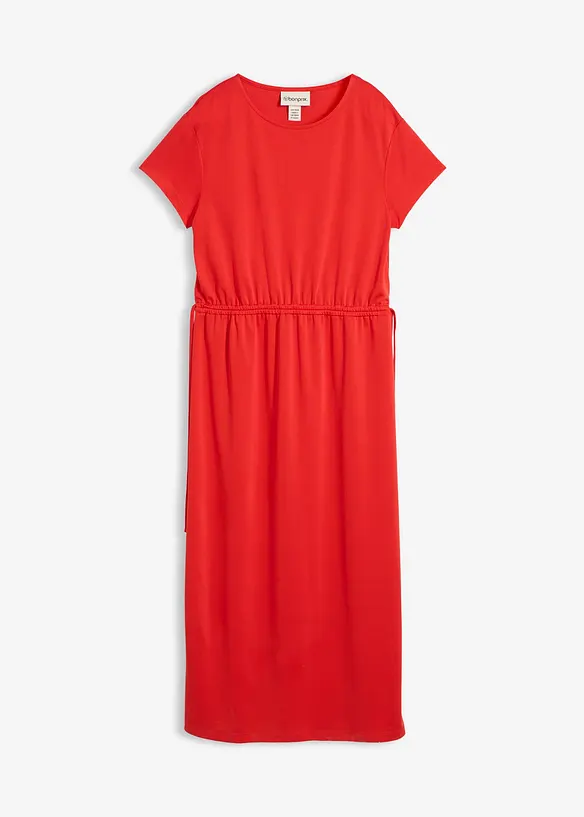 Shirtkleid aus weichem Piqué in rot von vorne - bonprix Shirtkleid aus weichem Piqué in rot von vorne - bonprix