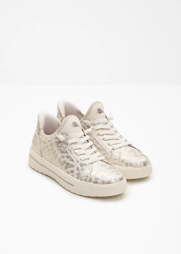 Jana Komfort Slip-On-Sneaker in bequemer Weite in gold - Jana