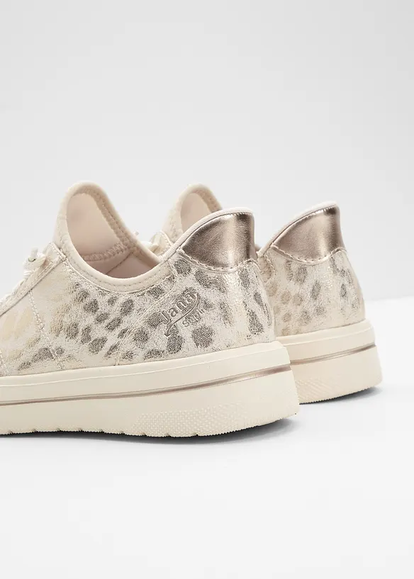 Jana Komfort Slip-On-Sneaker in bequemer Weite in gold - Jana