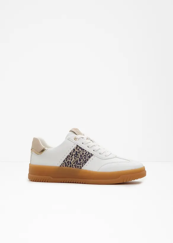 Marco Tozzi Plateau-Sneaker im Retrolook in weiß - Marco Tozzi