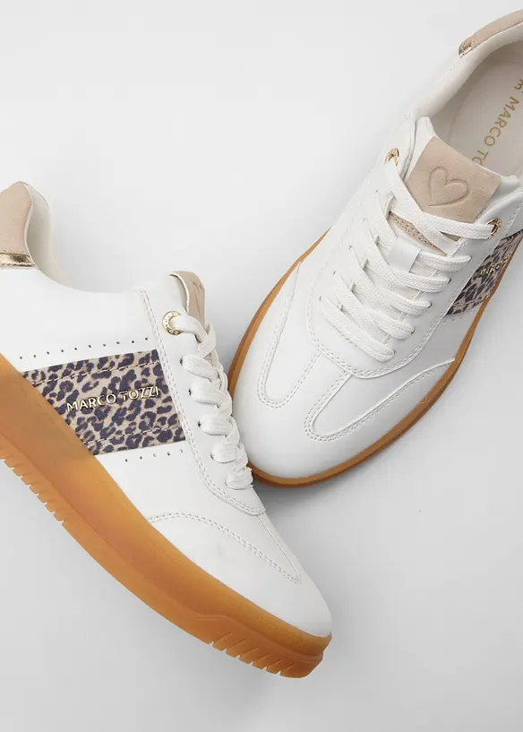 Marco Tozzi Plateau-Sneaker im Retrolook in weiß - Marco Tozzi