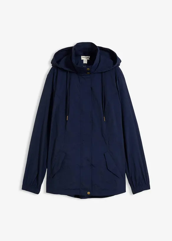 sehr leichte Übergangsjacke in blau von vorne - bonprix